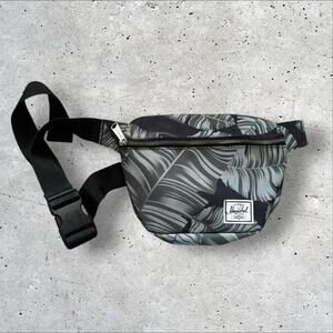 Herschel tropical leaf print fanny pack
